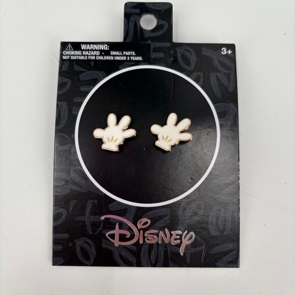 Disney Mickey Mouse Glove Stud Earrings - Picture 1 of 4